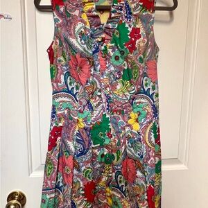 Talbots Multicolor Paisley Midi Dress